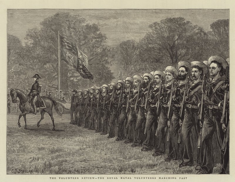 The Volunteer Review, Royal Naval Volunteers Marching Past tekijältä Charles J. Staniland