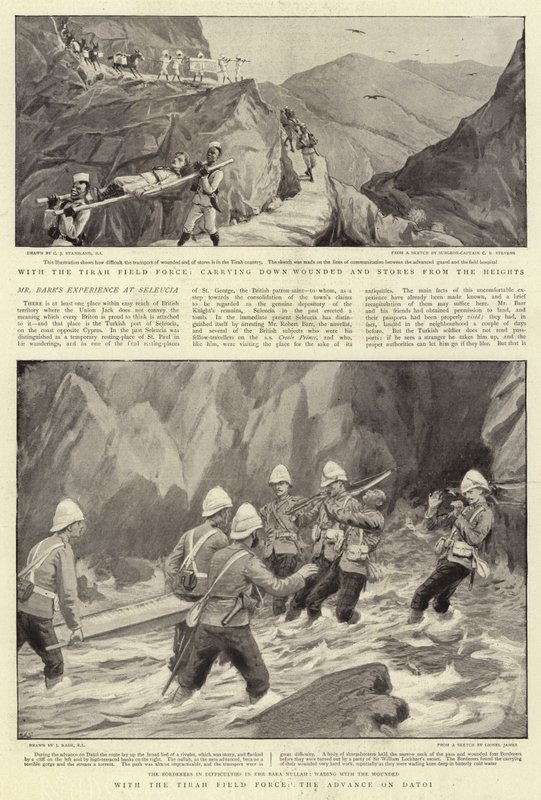 Tirah Field Force -joukot etenevät Datoilla tekijältä Charles J. Staniland