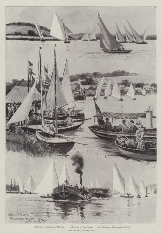 Bourne Endin regatta tekijältä Charles John de Lacy