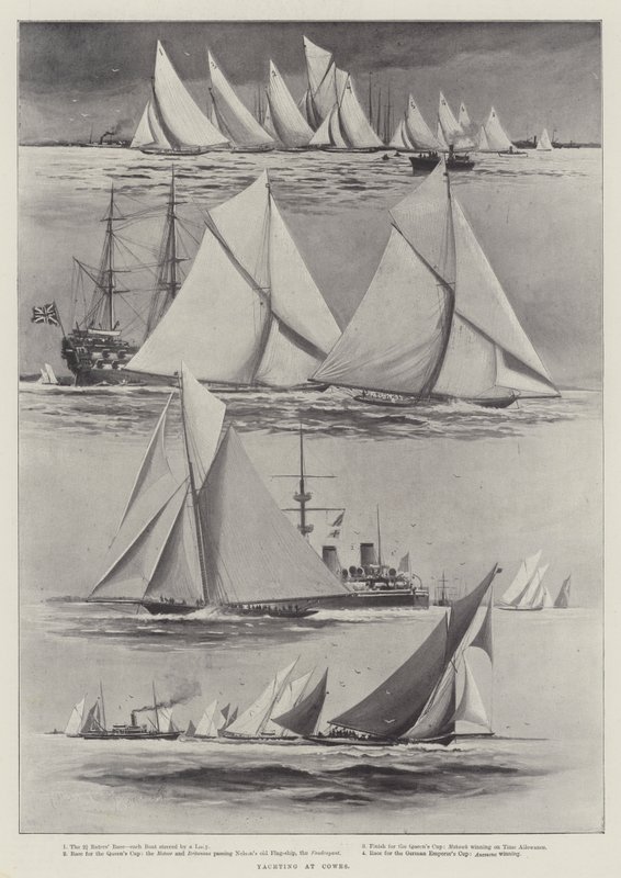 Purjehdus Cowesissa tekijältä Charles John de Lacy