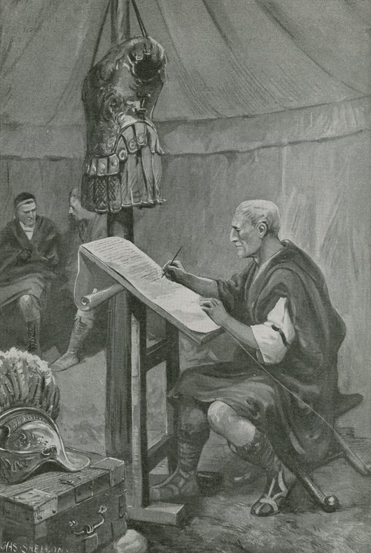 Julius Caesarin kunnianosoitus belgialaisille tekijältä Charles Mills Sheldon