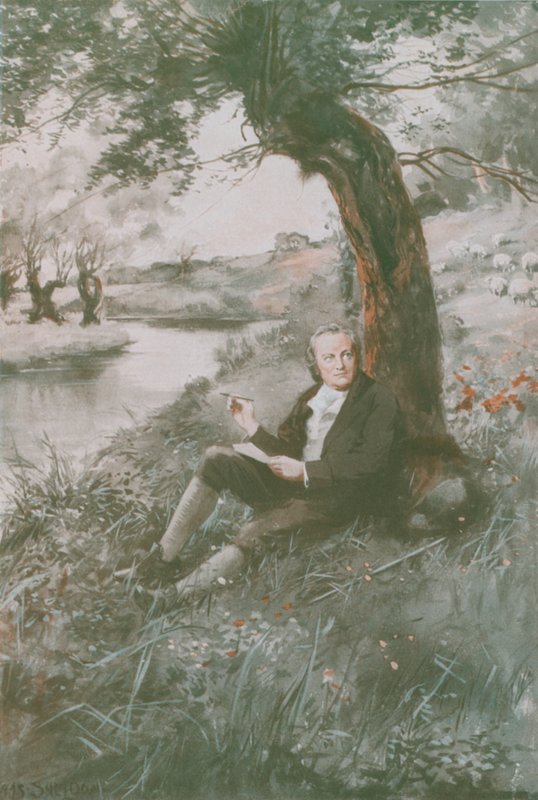 William Blake istuu auringossa tekijältä Charles Mills Sheldon