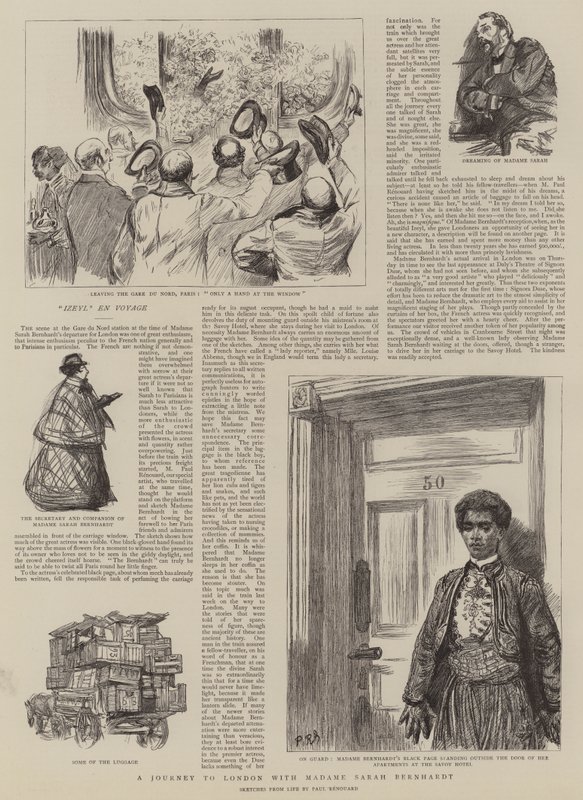 Matka Lontooseen Madame Sarah Bernhardtin kanssa tekijältä Charles Paul Renouard