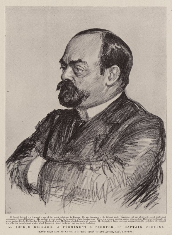 M Joseph Reinach, kapteeni Dreyfusin merkittävä kannattaja tekijältä Charles Paul Renouard