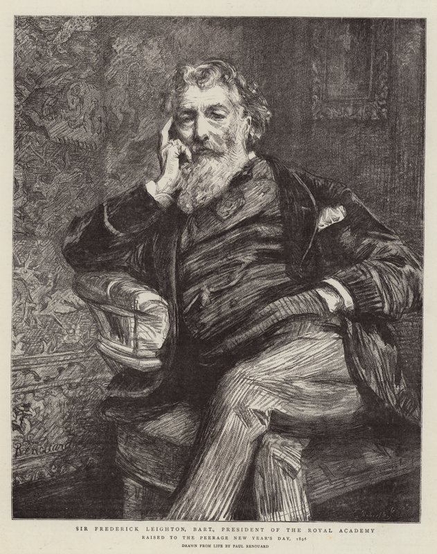 Sir Frederick Leighton, Baronet, kuninkaallisen akatemian presidentti tekijältä Charles Paul Renouard