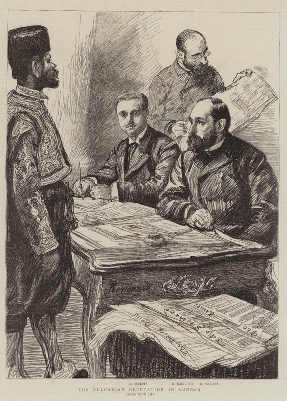 Bulgarian valtuuskunta Lontoossa tekijältä Charles Paul Renouard