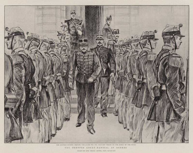 Dreyfus-sotaoikeus Rennesissä tekijältä Charles Paul Renouard
