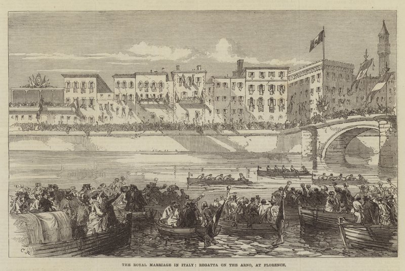 Kuninkaallinen häät Italiassa, Regatta Arnolla, Firenzessä tekijältä Sir John Charles Robinson