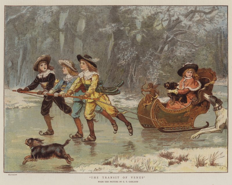 Venuksen kulku (chromolitho) tekijältä Charles Trevor Garland
