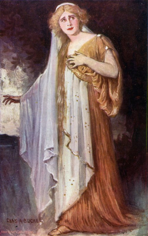 Penelope, neiti Lily Hanbury (väri litho) tekijältä Charles A. Buchel