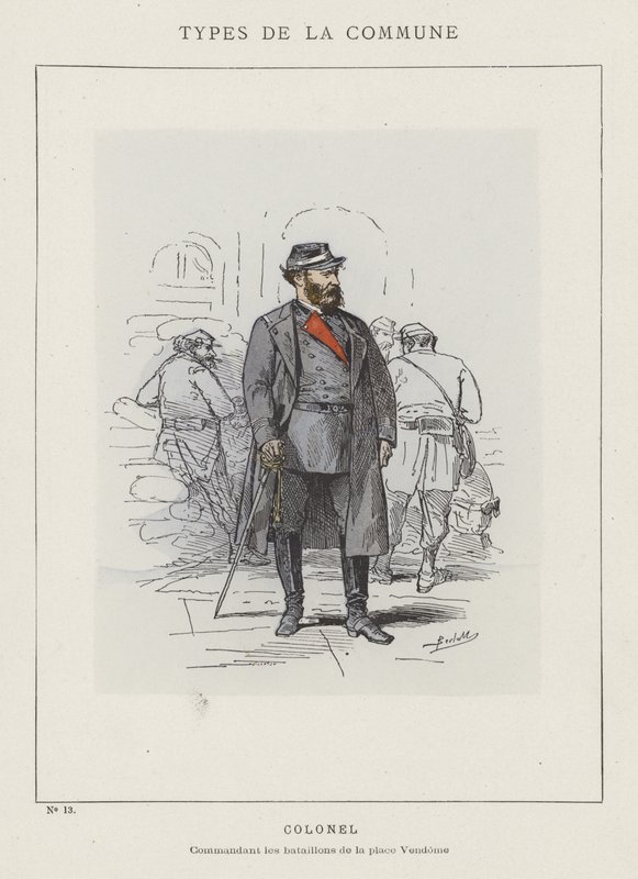 Eversti, Place Vendomen pataljoonien komentaja tekijältä Charles Albert d Arnoux Bertall