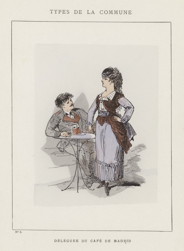 Cafe de Madrid Valtuutettu tekijältä Charles Albert d Arnoux Bertall