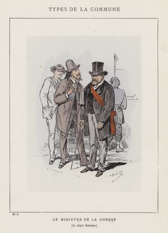 Sotaministeri, Citizen Delescluze tekijältä Charles Albert d Arnoux Bertall