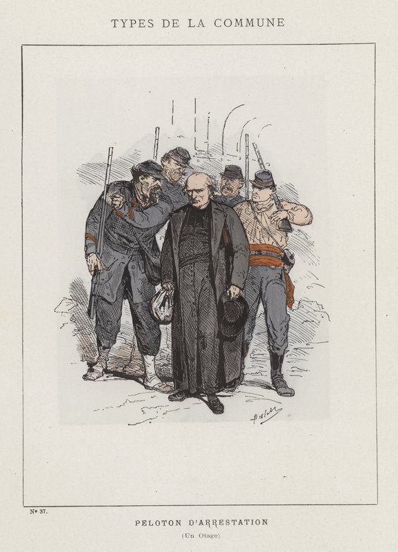 Pidätys Platoon, panttivanki tekijältä Charles Albert d Arnoux Bertall