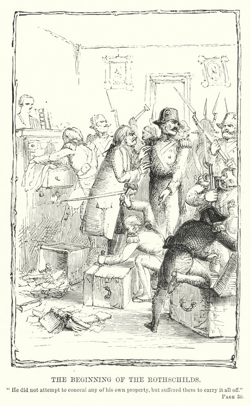 Rothschildien alku (kaiverrus) tekijältä Charles Altamont Doyle