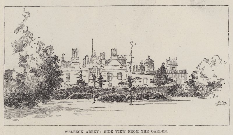 English Homes, Welbeck Abbey tekijältä Charles Auguste Loye