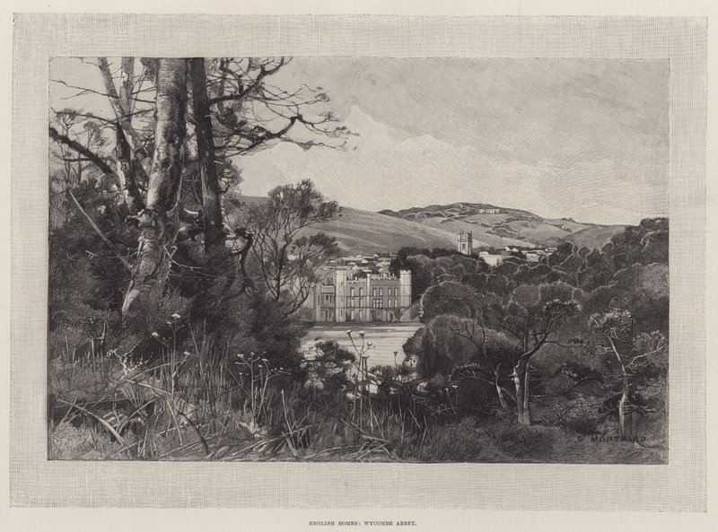 English Homes, Wycombe Abbey tekijältä Charles Auguste Loye
