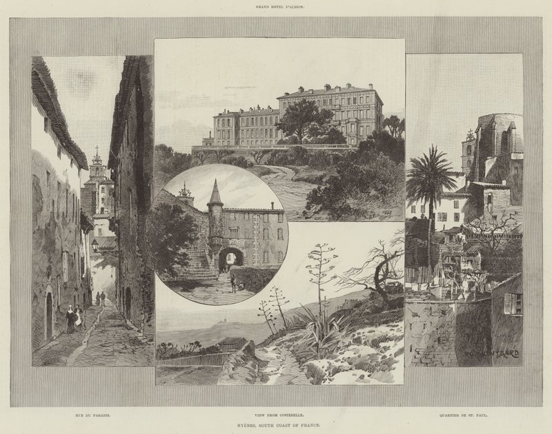 Hyeres, Ranskan etelärannikko tekijältä Charles Auguste Loye