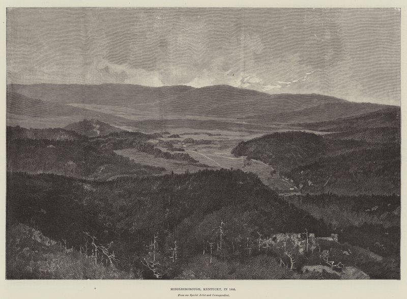 Middlesborough, Kentucky, vuonna 1889 tekijältä Charles Auguste Loye