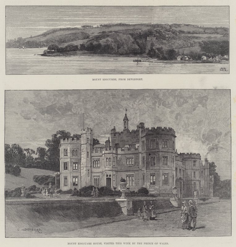 Mount Edgcumbe House tekijältä Charles Auguste Loye