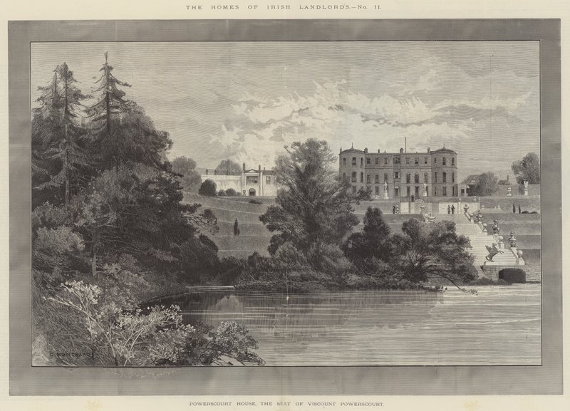 Powerscourt House, varakreivi Powerscourtin kotipaikka tekijältä Charles Auguste Loye