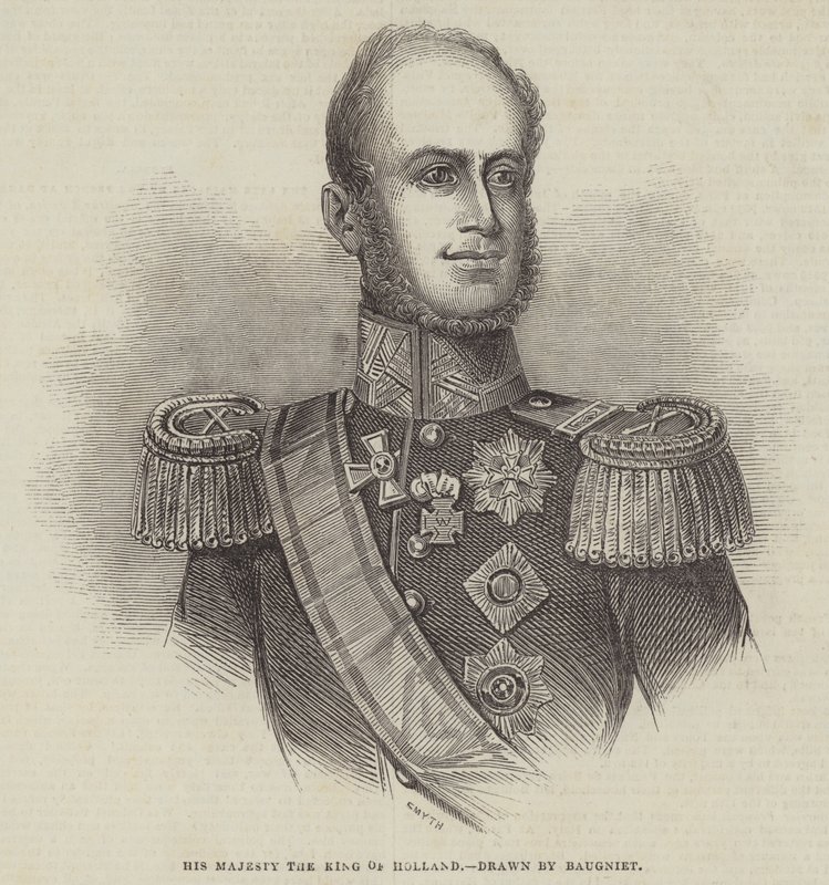 Hänen Majesteettinsa Hollannin kuningas tekijältä Charles Baugniet