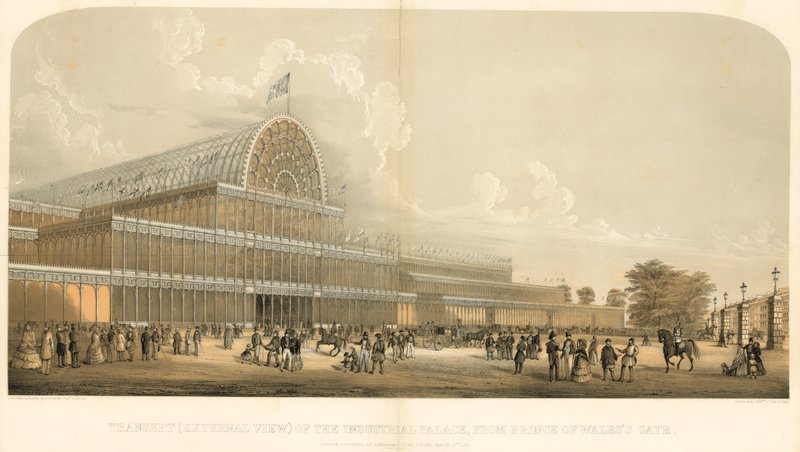 Kristalli palatsi; vuoden 1851 suuri näyttely tekijältä Charles Burton