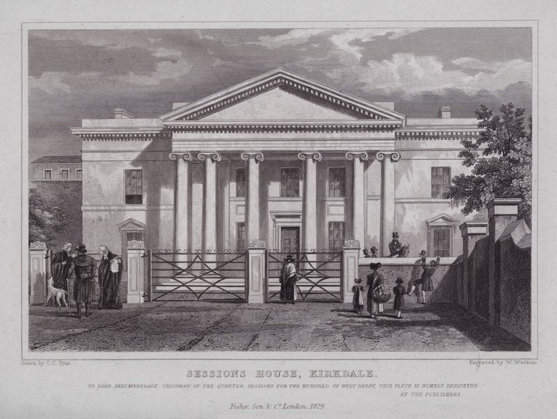 Sessions House, Kirkdale (kaiverrus) tekijältä Charles Claude Pyne