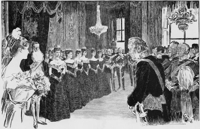 Debutantin ensimmäinen välähdys Royalty, kohtaus Queen