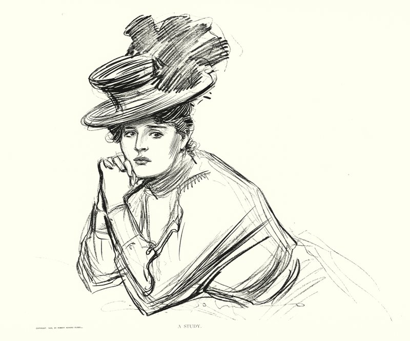 Tutkimus (litografia) tekijältä Charles Dana Gibson