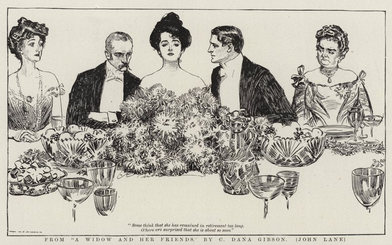 Leskeltä ja hänen ystäviltään tekijältä Charles Dana Gibson