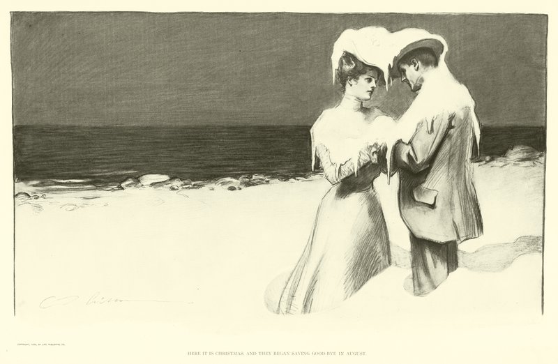 Täällä on joulu ja he aloittivat hyvästit elokuussa tekijältä Charles Dana Gibson