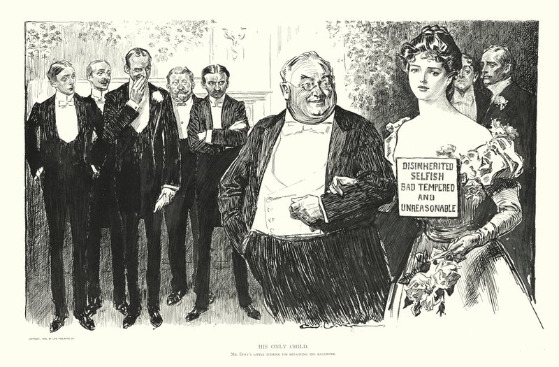 Hänen ainoa lapsensa (litografia) tekijältä Charles Dana Gibson