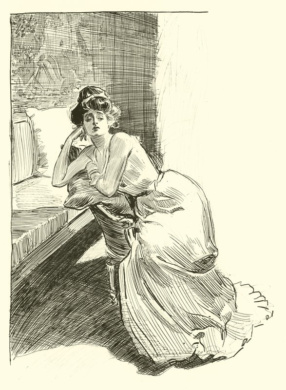 Illustration for The Social Ladder tekijältä Charles Dana Gibson