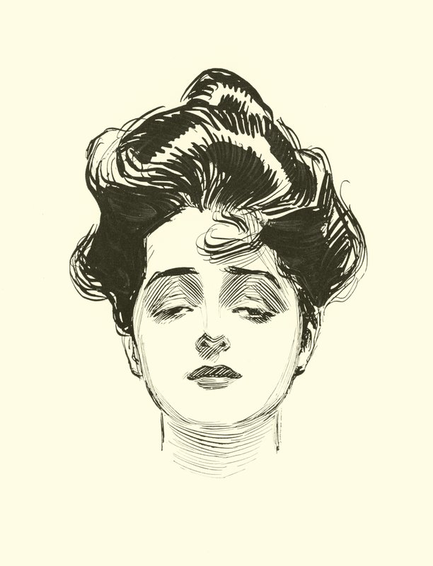 Kuvitus Social Ladderille tekijältä Charles Dana Gibson