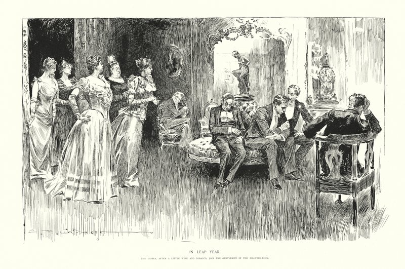 Karkausvuonna (litografia) tekijältä Charles Dana Gibson