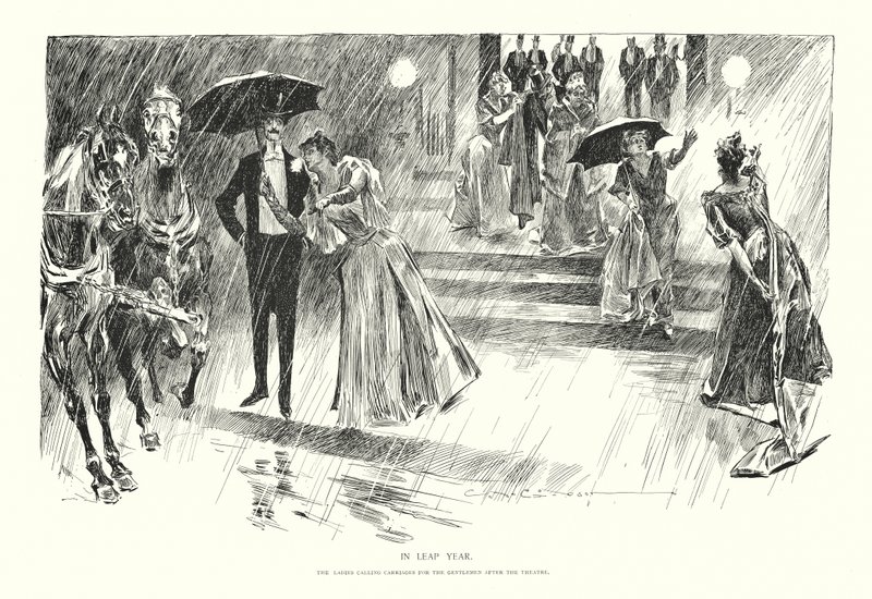 Karkausvuonna (litografia) tekijältä Charles Dana Gibson