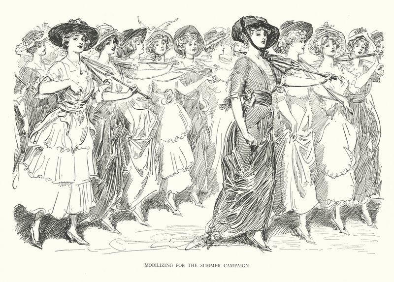 Kesäkampanjan mobilisointi (litografia) tekijältä Charles Dana Gibson