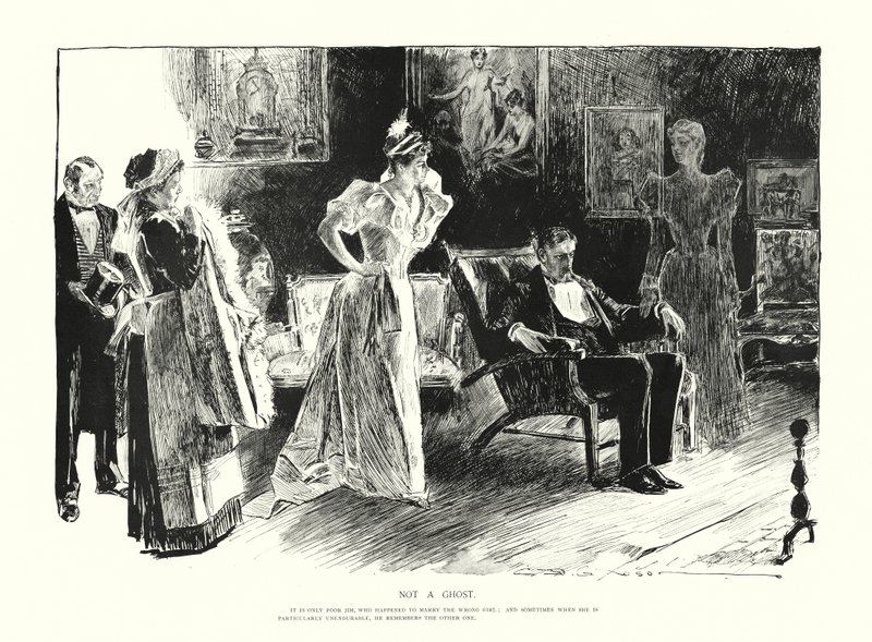 Ei aave (litografia) tekijältä Charles Dana Gibson