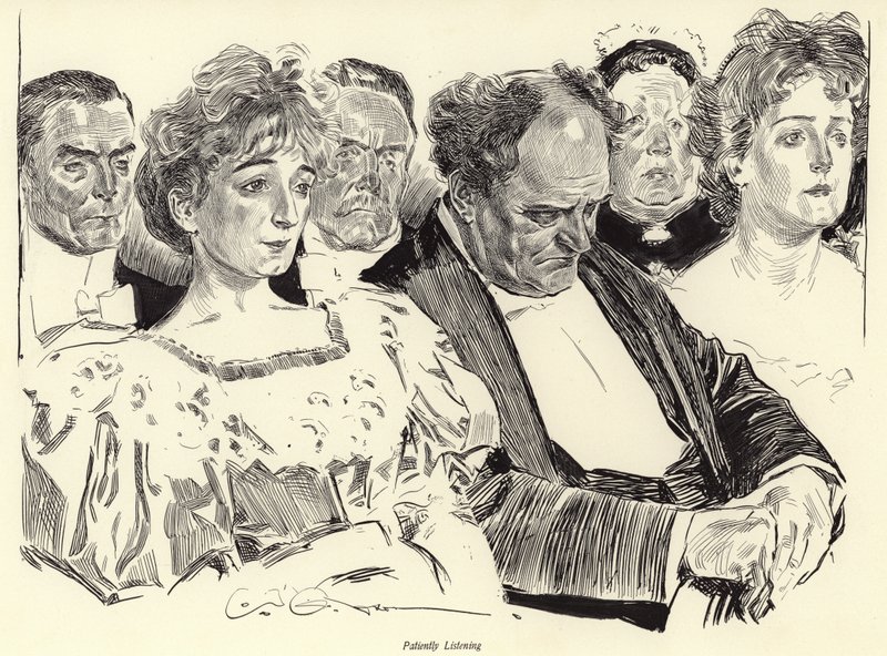 Kärsivällisesti kuunnellen tekijältä Charles Dana Gibson