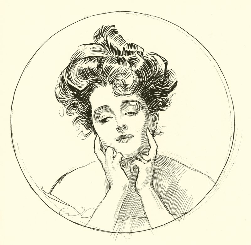 Kaunis leski tekijältä Charles Dana Gibson