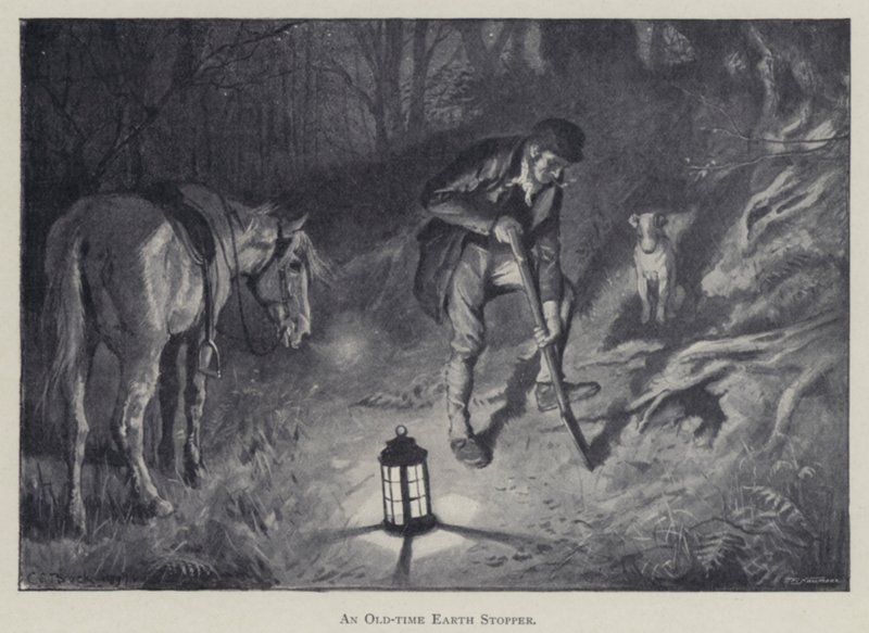 Vanhan ajan maastoppi (litho) tekijältä Charles Edmund (after) Brock