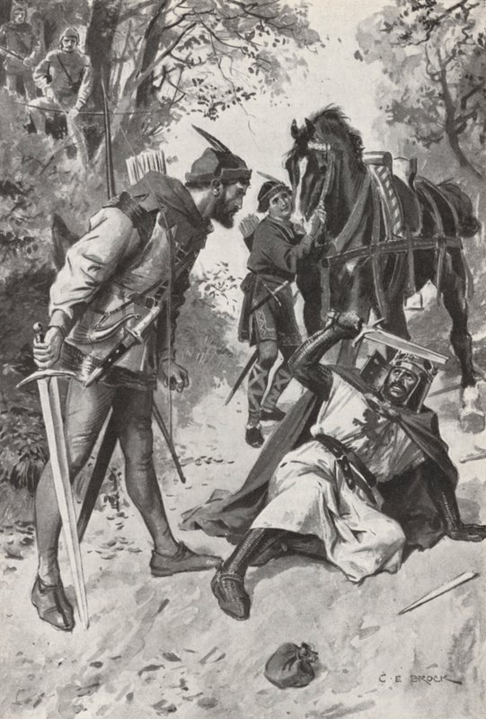 Robin Hood (litho) tekijältä Charles Edmund (after) Brock