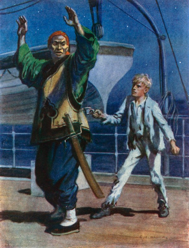 Jos pidän pistoolin tällaisena, se sammuu varmasti, jos yrität temppuja tekijältä Charles Edmund Brock