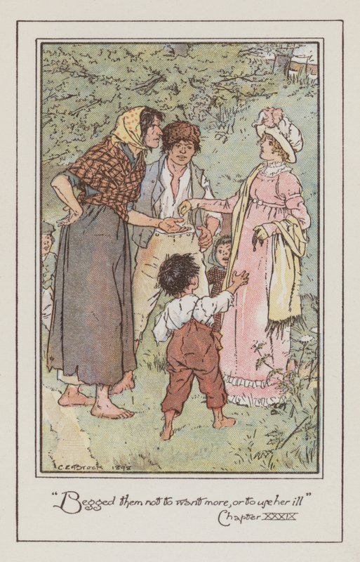 Kuvitus Emmalle, Jane Austen (värilitho) tekijältä Charles Edmund Brock