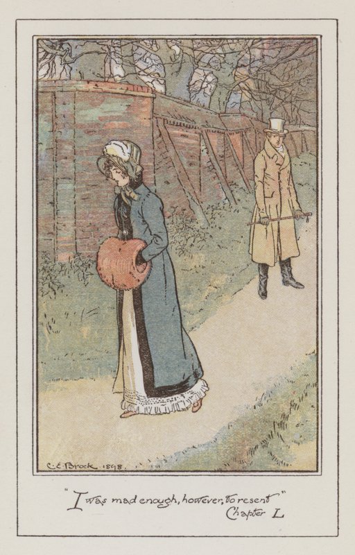 Kuvitus Emmalle, Jane Austen (värilitho) tekijältä Charles Edmund Brock