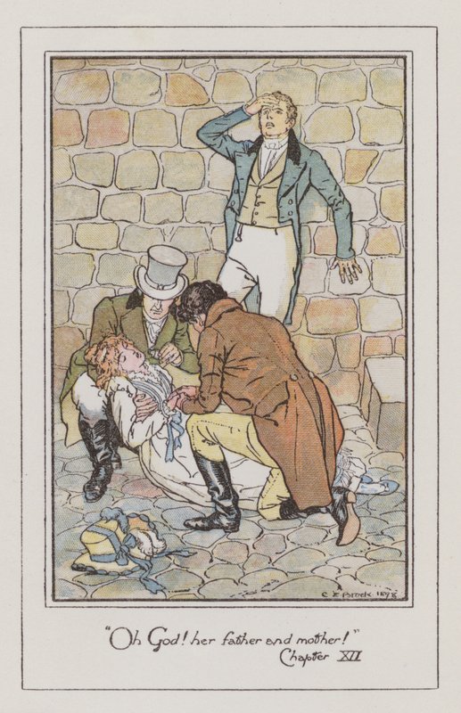 Kuvitus vakuuttamiseen (väri litho) tekijältä Charles Edmund Brock