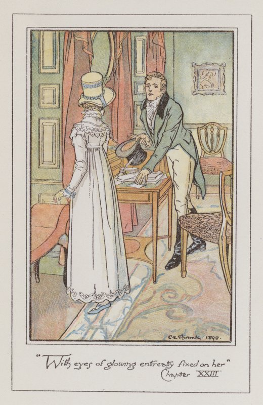 Kuvitus vakuuttamiseen (väri litho) tekijältä Charles Edmund Brock