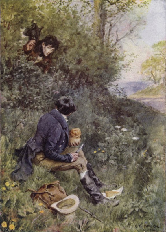 Kuvitus elokuvasta The Broad Highway a Romance of Kent tekijältä Charles Edmund Brock