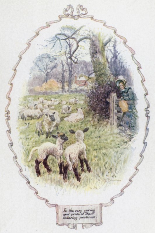 Juuri keväällä ja ylpeys räjähtävästä kauneudesta (väri litho) tekijältä Charles Edmund Brock